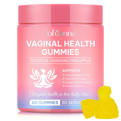 ADSBJUX Vaginal Probiotics Pineapple Gummies for Women – pH Balance