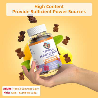 Magnesium Glycinate Gummies 200mg – Sleep Support, Sugar Free, Lemon, Adults & Kids