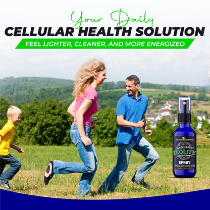 Black Earth Zeolite 1oz Pump Spray – Gut Health & Immune Support