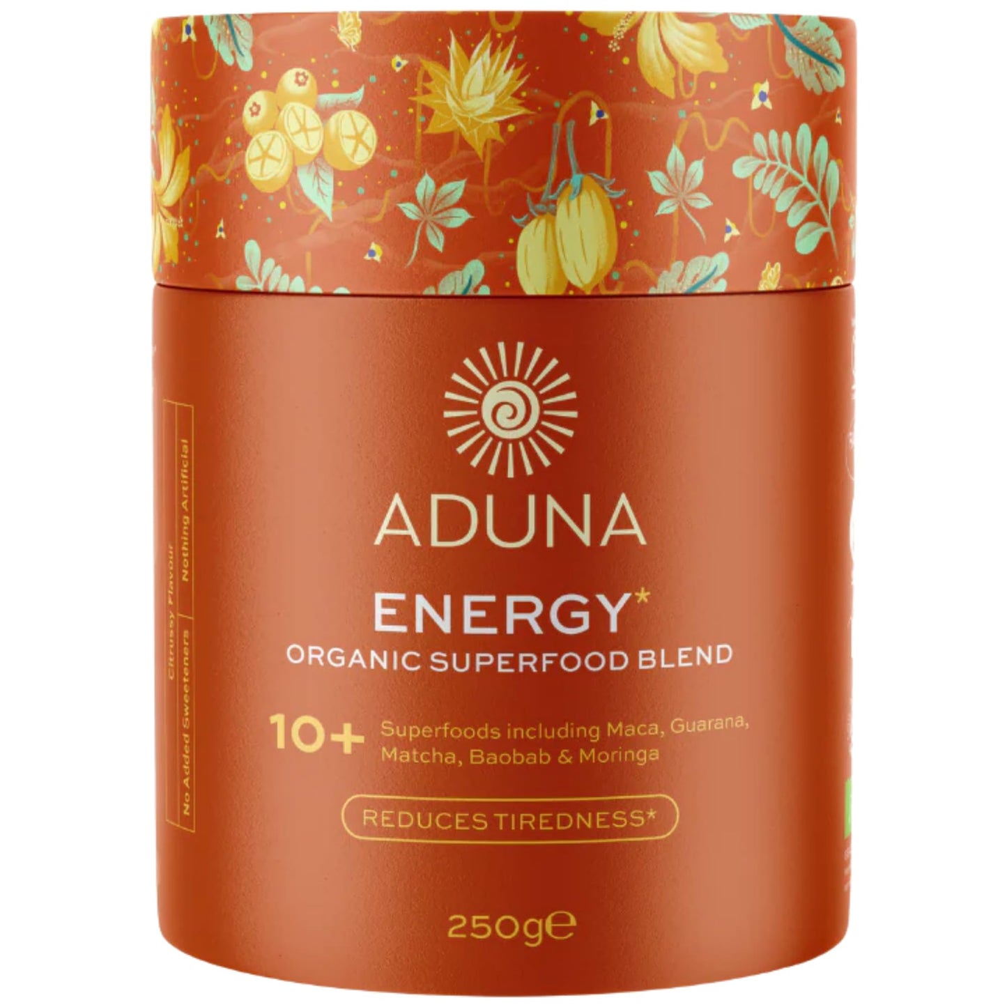 Aduna Organic Energy Superfood Blend - 100% Natural Stir-In Powder (250g) | 10+ Superfoods