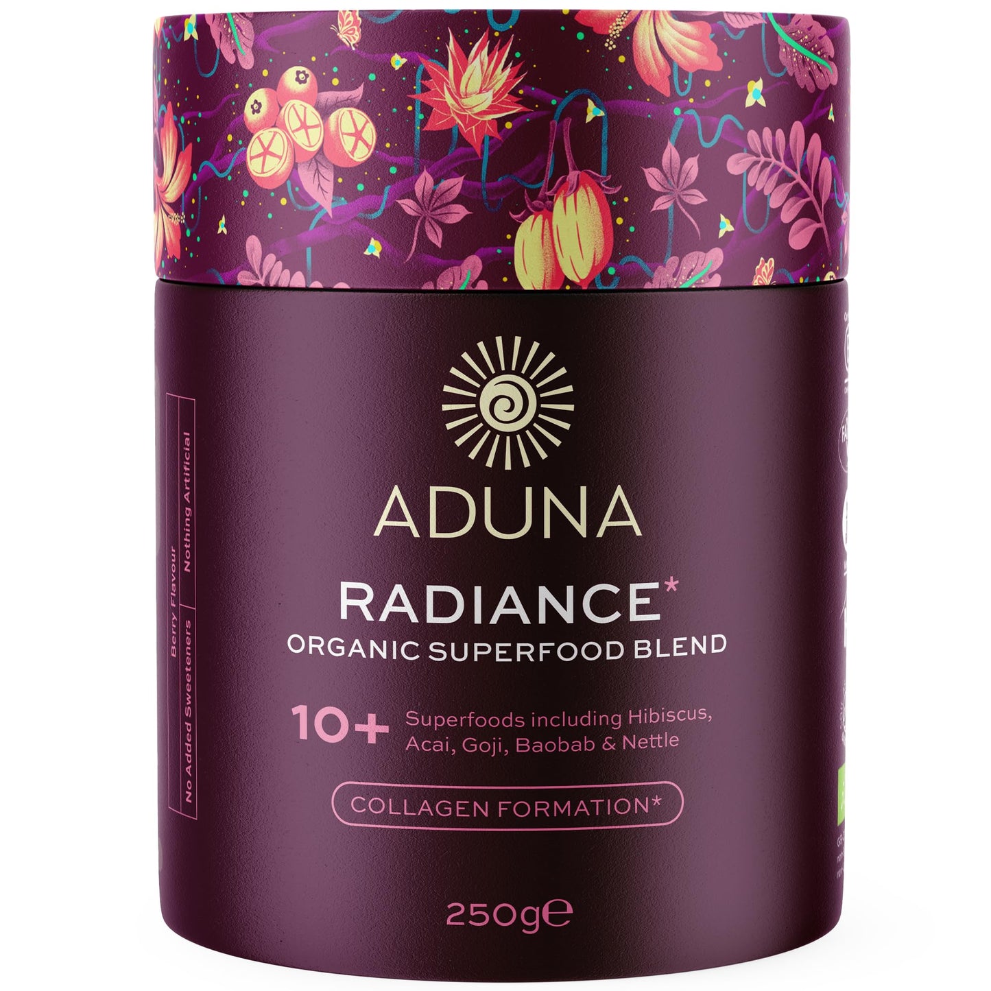 Aduna Organic Radiance Superfood Blend | 100% Natural Stir-In Powder (250g) for Skin Glow