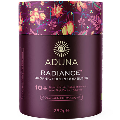 Aduna Organic Radiance Superfood Blend | 100% Natural Stir-In Powder (250g) for Skin Glow