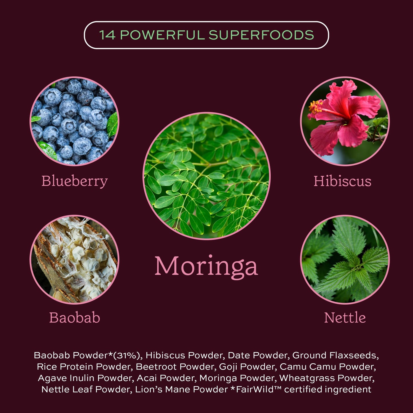 Aduna Organic Radiance Superfood Blend | 100% Natural Stir-In Powder (250g) for Skin Glow