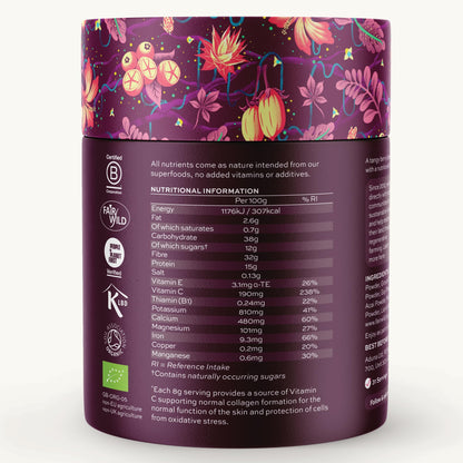 Aduna Organic Radiance Superfood Blend | 100% Natural Stir-In Powder (250g) for Skin Glow