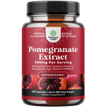 Advanced Pomegranate Supplement – Heart Health & Joint Support (180ct) | Reds Superfood