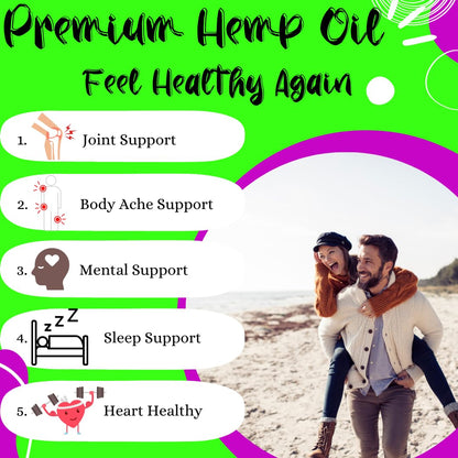 Advanced Bionetix True Hemp Oil 500,00 – Hemp Oil Capsules for Body Aches, Calm & Mood Support