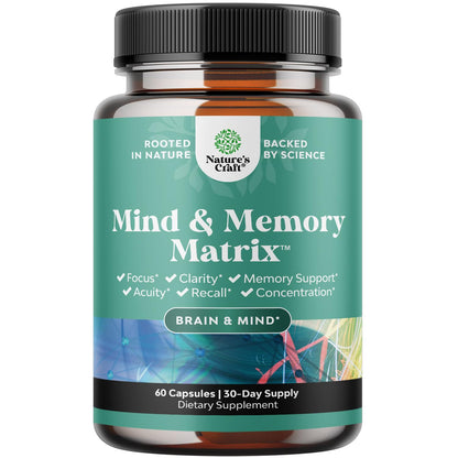 Advanced Brain Supplement for Memory and Focus | Nootropics for Adults