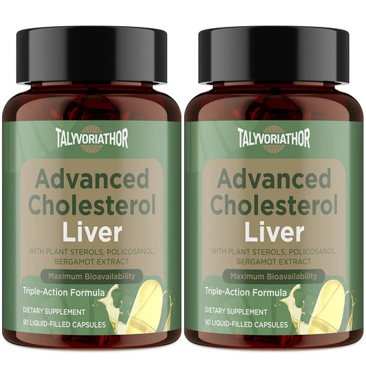 Talyvoriathor Advanced Cholesterol Support – Liquid-Filled Capsules with Plant Sterols, Policosanol & Bergamot BritishVita | Premium UK Vitamins & Wellness Supplements