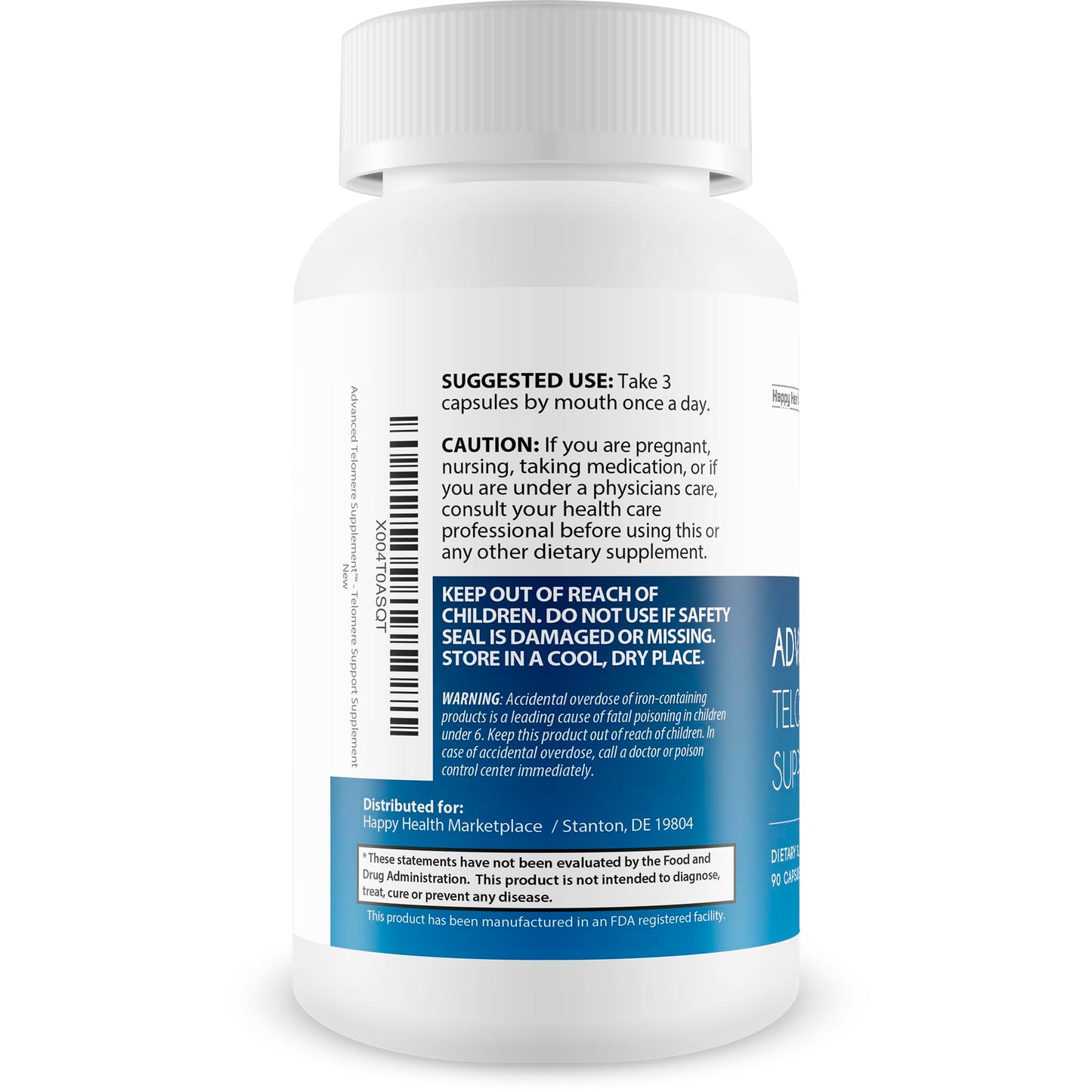Advanced Telomere Support – Best Telomere Supplement for Anti-Aging, NAD Boost & Nrf2 Activation