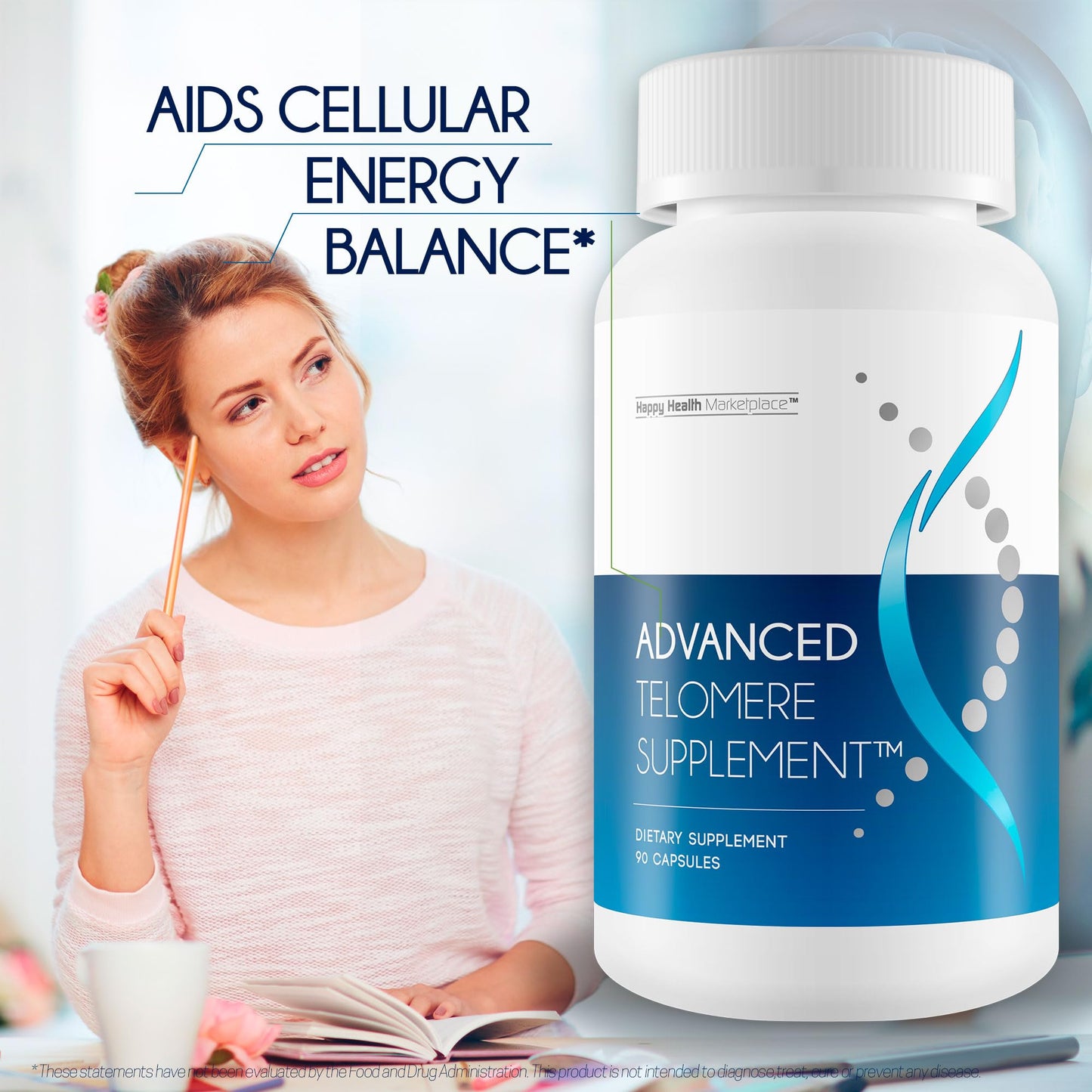 Advanced Telomere Support – Best Telomere Supplement for Anti-Aging, NAD Boost & Nrf2 Activation