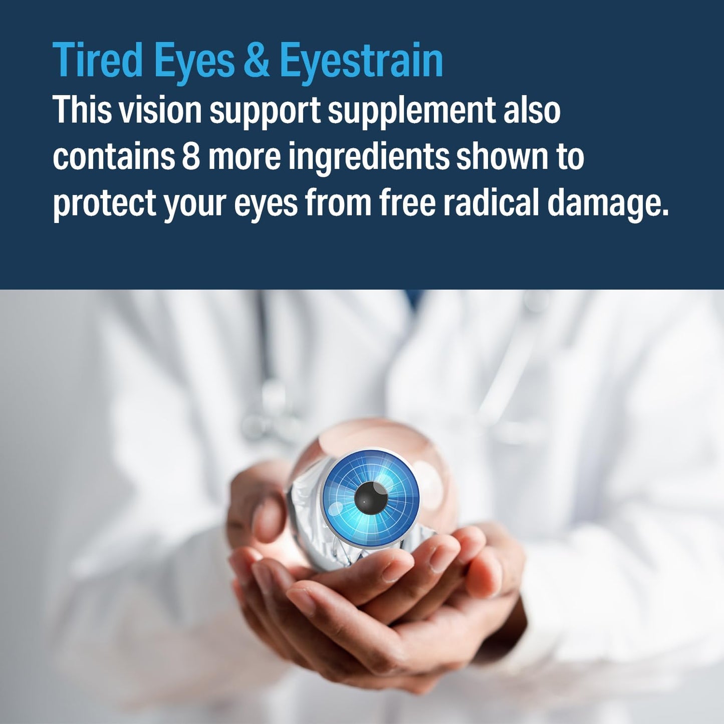Advanced Vision Formula – Eye Vitamins with Lutein & Zeaxanthin | Gluten Free, Vegan (60 Tablets)
