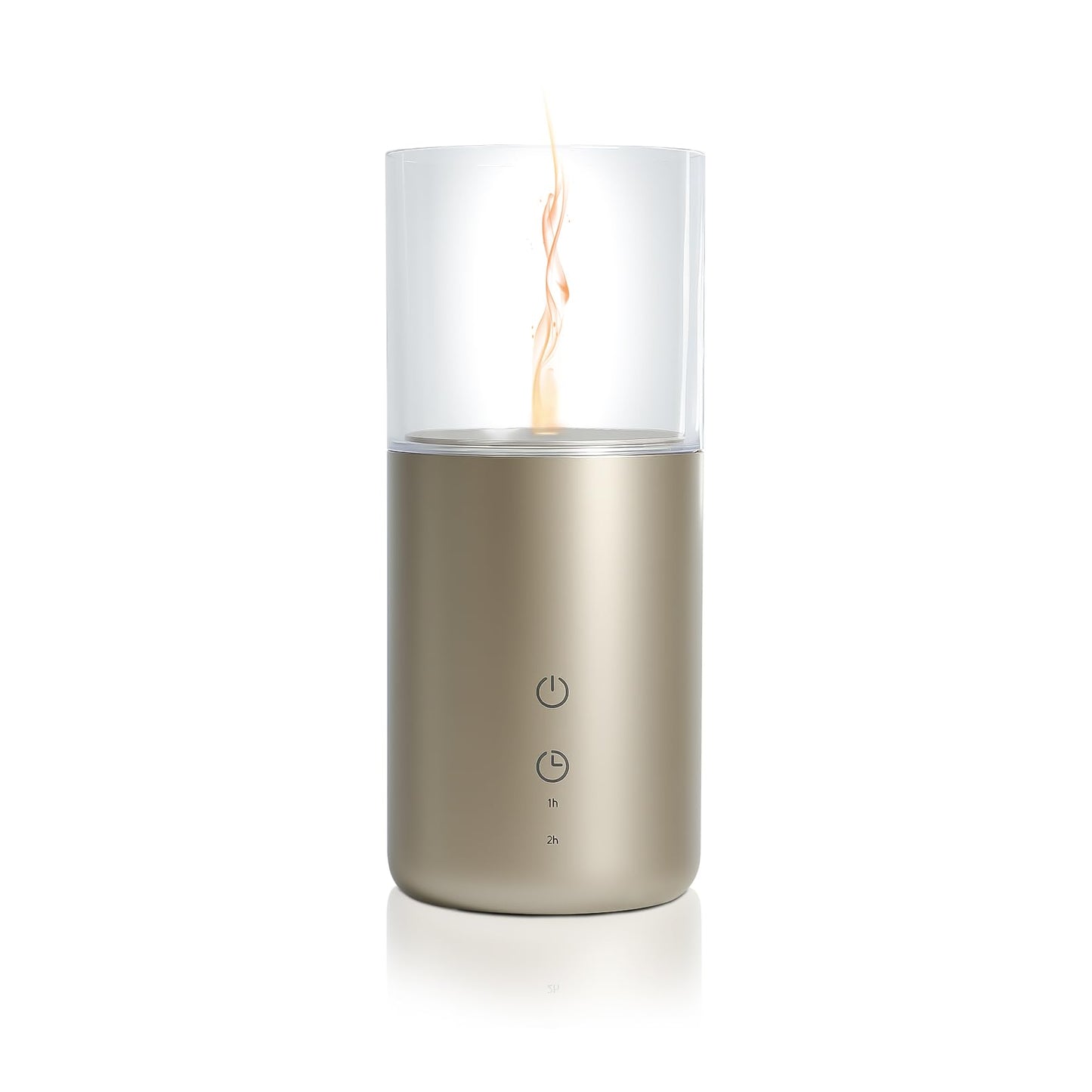 Aeeteek Essential Oil Diffuser – Candlelight Flame, Cordless 32ml with Night Light
