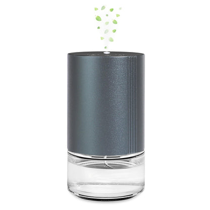 Aeeteek Essential Oil Diffuser | Waterless Nano Mist, 100ml, 7-Color Ambient Light, Rechargeable (Grey)