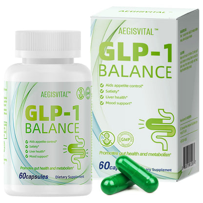 Aegisvital GLP-1 Supplements with Akkermansia Probiotic for Digestion, GLP Activate - GLP1 for Immune, GLP 1 Supplement for Women & Men, Gut Health, Energy & Metabolism Improvement, 60 Capsules