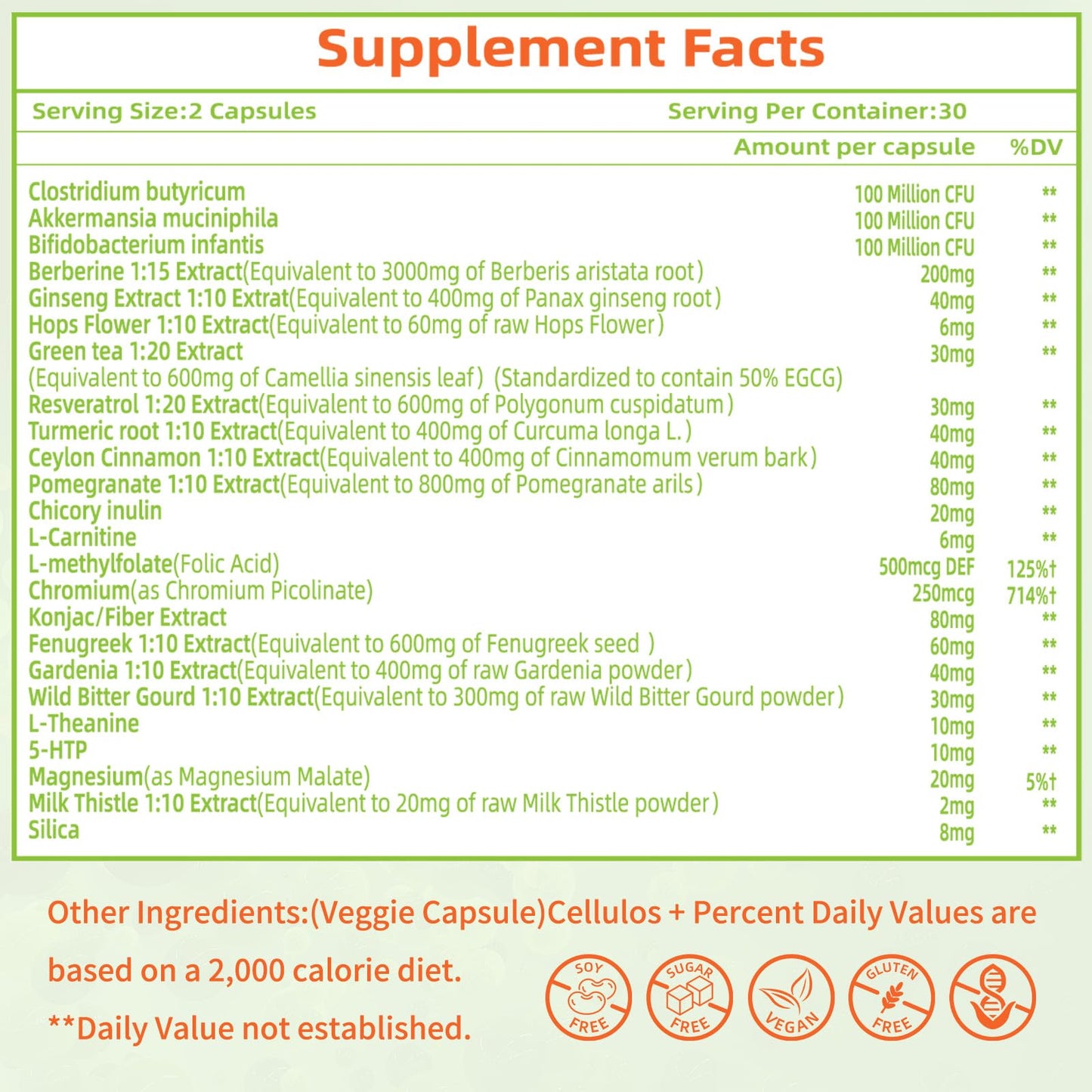 Aegisvital GLP-1 Supplements with Akkermansia Probiotic for Digestion, GLP Activate - GLP1 for Immune, GLP 1 Supplement for Women & Men, Gut Health, Energy & Metabolism Improvement, 60 Capsules