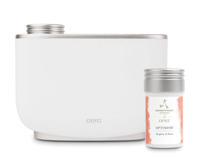 Aera Optimism Aromatherapy Essential Oil Refill – Bergamot, Damask Rose & Basil | Works with The Aera Diffuser
