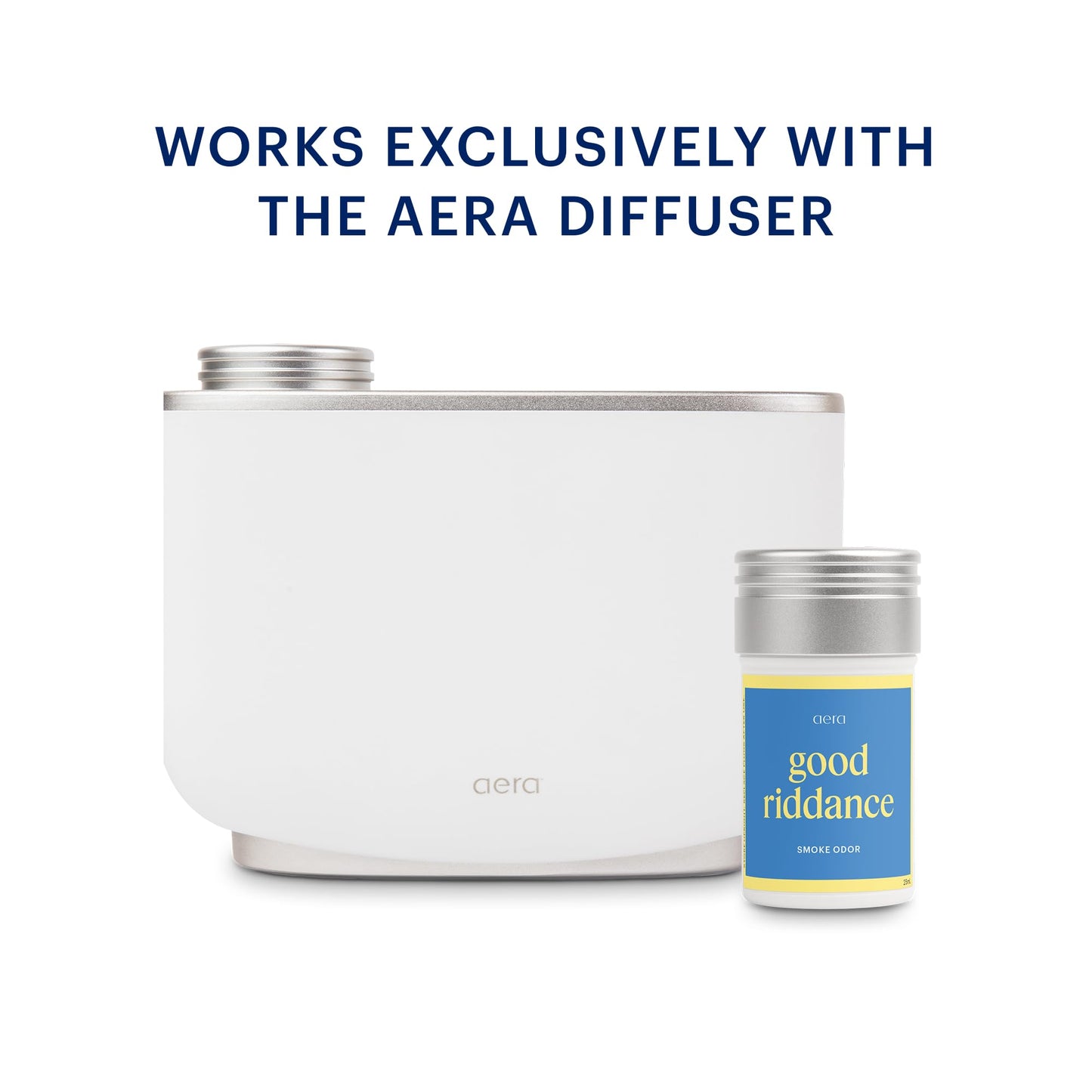 Aera Good Riddance Smoke Odor – Essential Oil for Home, Fresh Air + Orange & Honeysuckle Notes (Diffuser Refill)