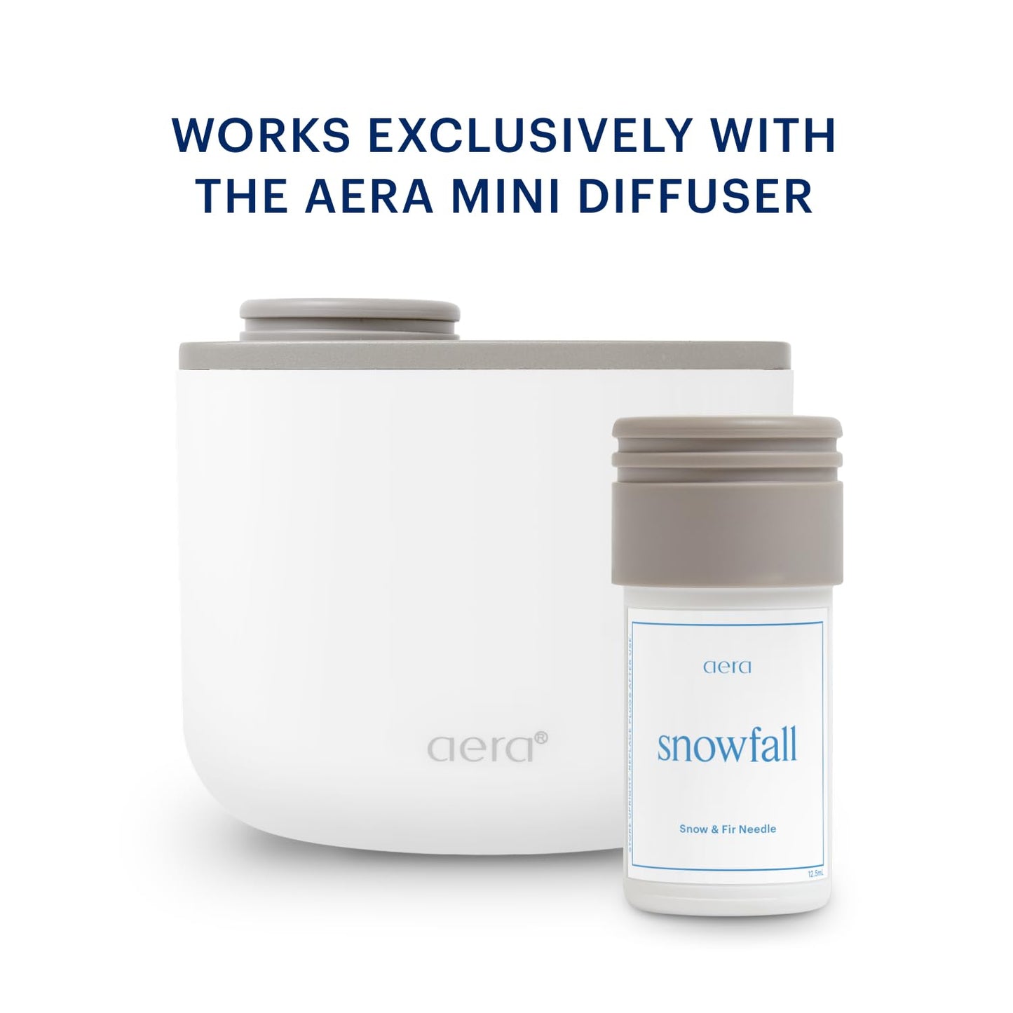 Aera Mini Snowfall – Smart Home Scent Refill – Crisp Winter and Pine Fragrance – Lasts Up to 3 Months – Works with The Aera Mini Diffuser