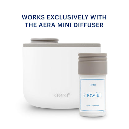 Aera Mini Snowfall – Smart Home Scent Refill – Crisp Winter and Pine Fragrance – Lasts Up to 3 Months – Works with The Aera Mini Diffuser