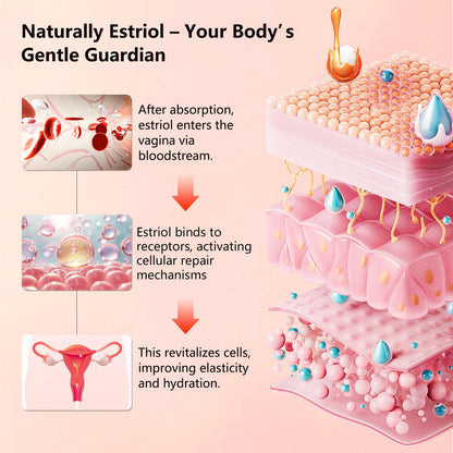 Aeryea Natural Bioidentical Estriol Cream for Women — Menopause Support, 1 fl oz (2 Month Supply)