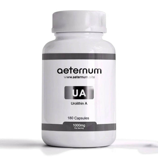 Aeternum Urolithin A UA Capsules 500mg - 180 Capsules (1000mg per Serving) BritishVita | Premium UK Vitamins & Wellness Supplements