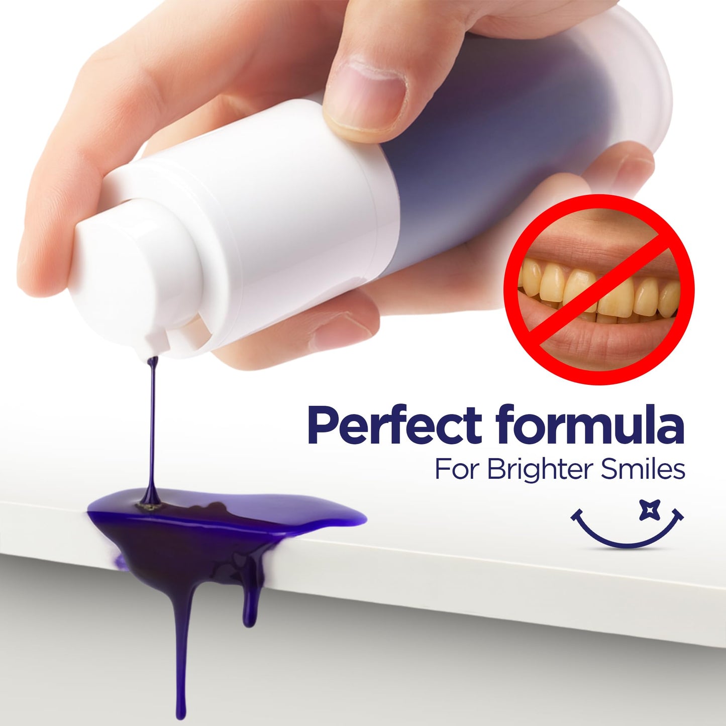AFD Prime Purple Toothpaste – Color-Correcting, Peroxide-Free Teeth Whitening (130g)