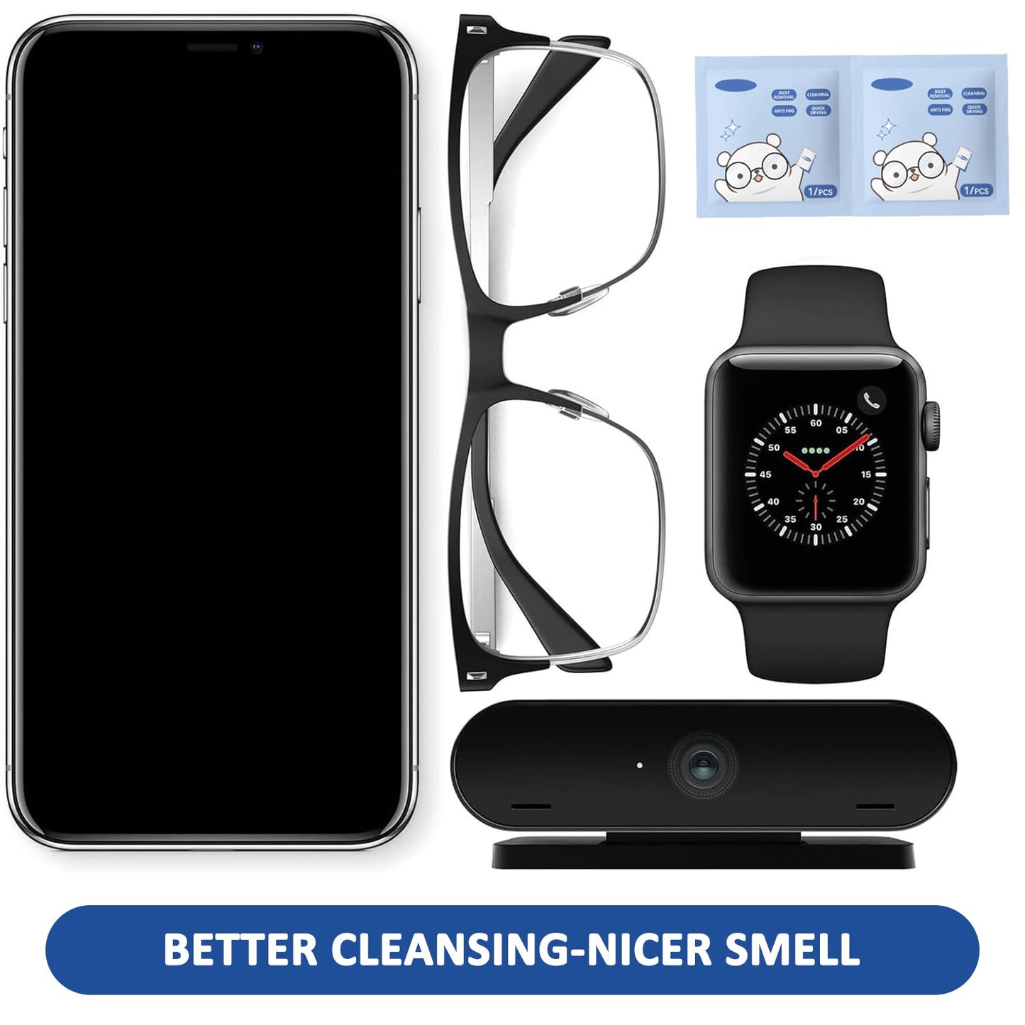 200 PCS Anti-Fog Lens Wipes for Glasses – Scratchless, Safe Cleaning