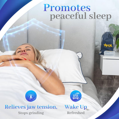 2-Pack Dual-Mold Bruxism Night Guards – Clear & Blue, TMJ Relief | BPA & Latex-Free | AFOE