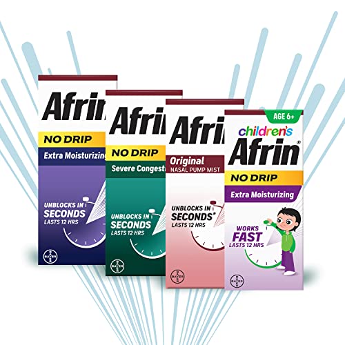 Afrin Allergy Sinus Nasal Spray - Fast 12-Hour Decongestion (Adults & 6+) 0.50 Fl Oz