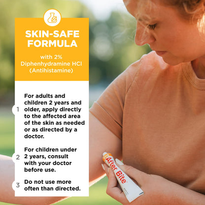After Bite Xtra Formula Gel - Itch Relief with Diphenhydramine HCl | 0.7 oz Travel Pack (4 Pack) - Mosquito, Bee & Fire Ant Bites