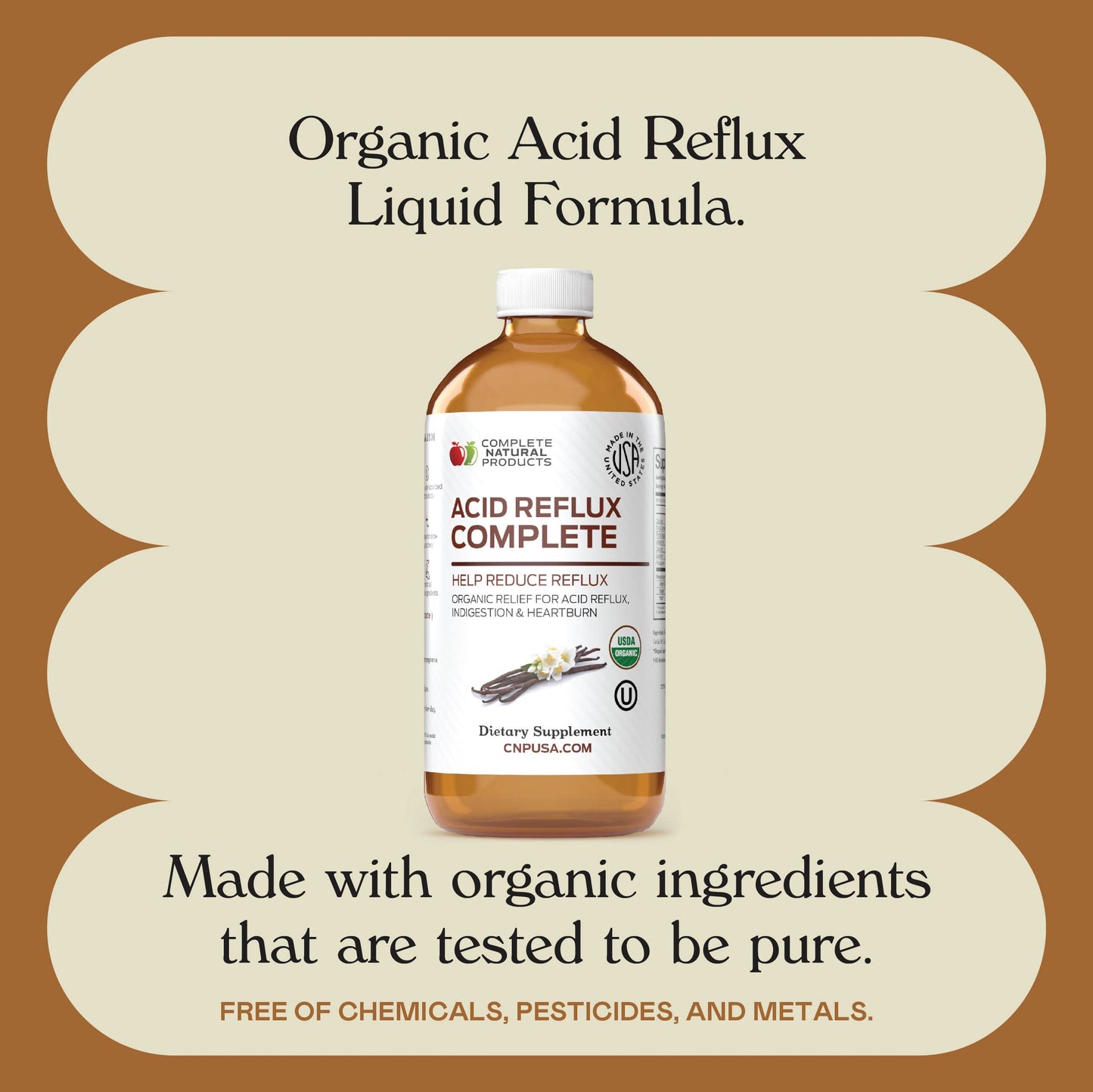 Acid Reflux Complete 8oz – Organic Liquid Heartburn Relief | Complete Natural Products