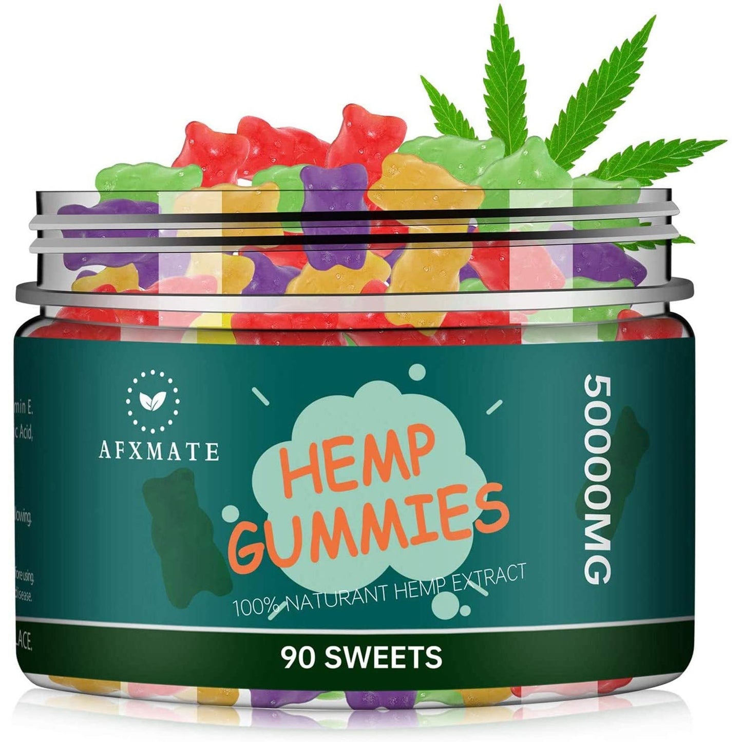 AFXMATE Hemp Gummies 50000 mg – Fruit Flavored Gummy (90 Gummies)