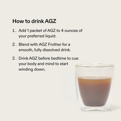 AG1 AGZ Sleep Drink Sampler – Melatonin-Free Nighttime Sleep Support (3-Serving Flavor Pack) | Athletic Greens