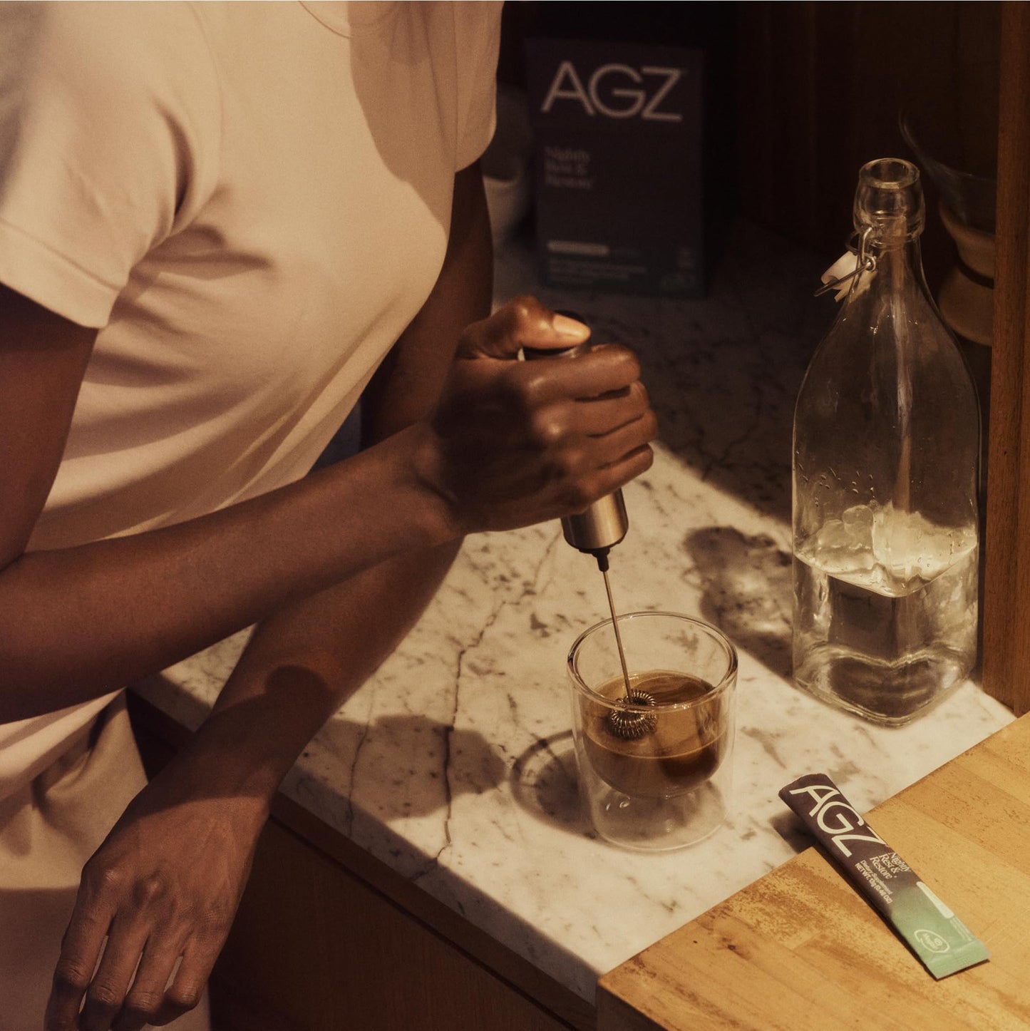 AG1 AGZ Sleep Drink Sampler – Melatonin-Free Nighttime Sleep Support (3-Serving Flavor Pack) | Athletic Greens