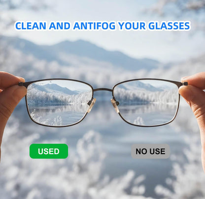Ageantscom Anti-Fog Wipes for Glasses – 100 Pack, Quick-Dry, Scratch-Free
