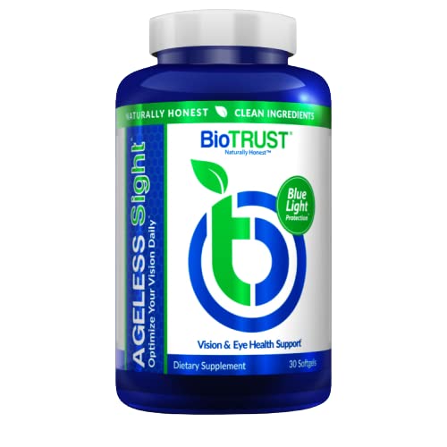 BioTRUST Ageless Sight – Blue Light Protection, Eye Health & Brain Support (30 Soft Gels)