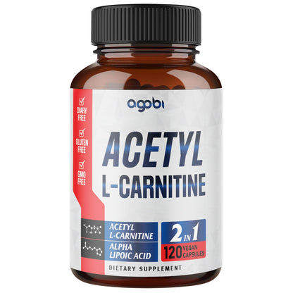 agobi Acetyl L-Carnitine & Alpha Lipoic Acid Complex 1500mg | Brain Health, Focus & Mood