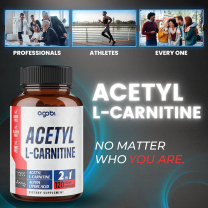 agobi Acetyl L-Carnitine & Alpha Lipoic Acid Complex 1500mg | Brain Health, Focus & Mood
