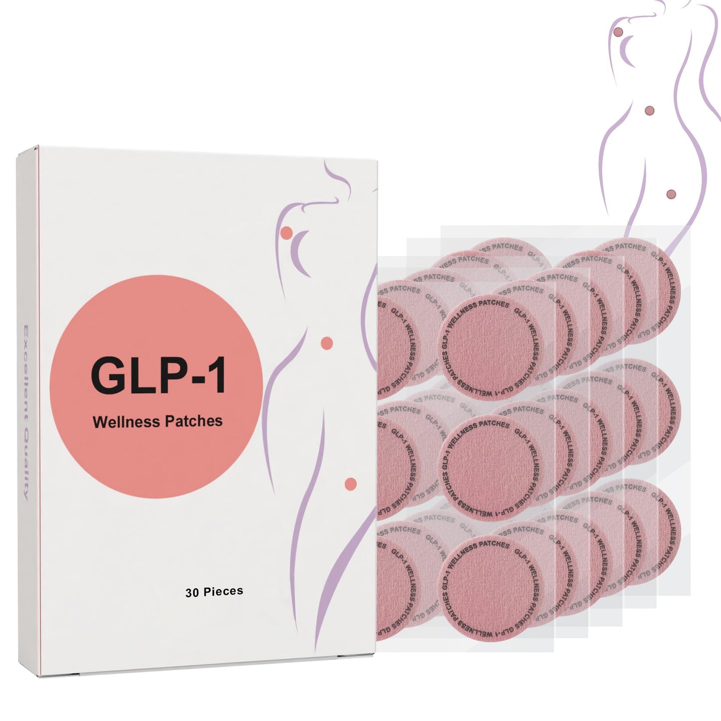 AGORUN GLP-1 Patches 30 Count - Plant-Based Wellness Patch