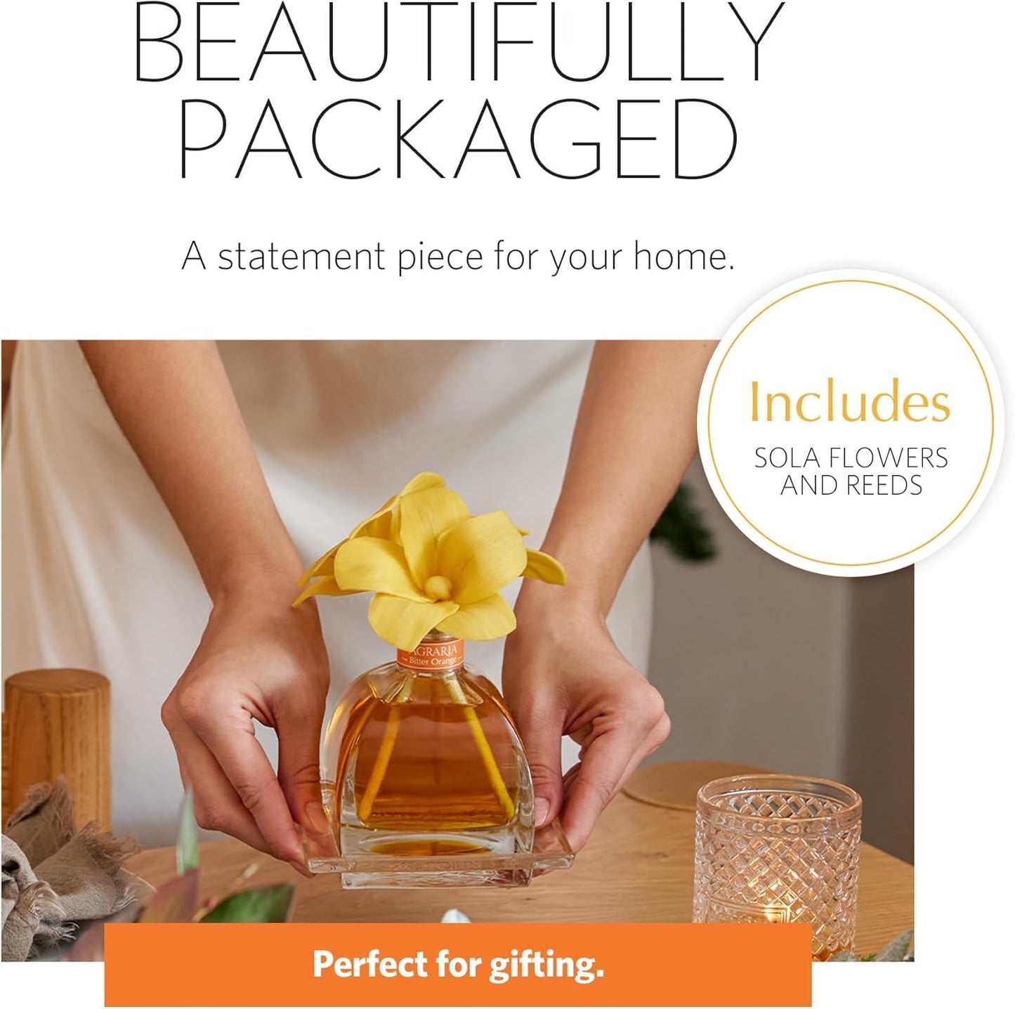 Bitter Orange Holiday AirEssence Diffuser 7.4oz | Luxurious Flower & Reed Diffuser