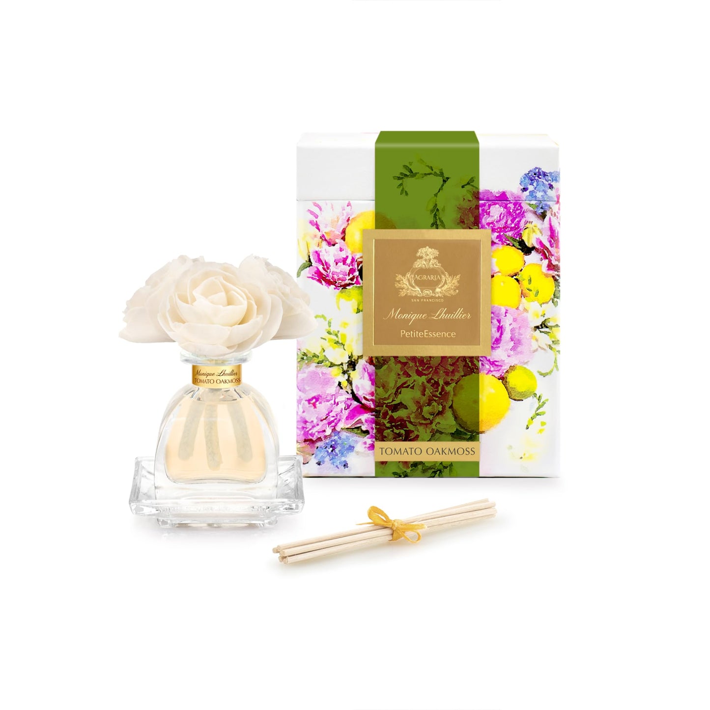 Agraria Monique Lhuillier Tomato Oakmoss PetiteEssence Reed Diffuser 1.7 oz