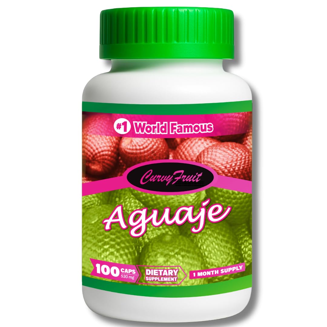 Original Aguaje CurvyFruit Pills – 550 mg x 100 (31 Days) – Peruvian Amazon