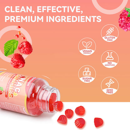 Agumoon NAC Gummies 800mg – Immune Support & Antioxidants (Sugar-Free, 60 Vegan Gummies)
