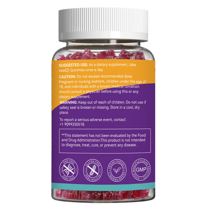 Agumoon Quercetin Gummies – 1000mg Quercetin with Bromelain, Zinc & Elderberry | Vegan Immune & Antioxidant Support (60 Count)