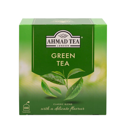 Ahmad Tea Green Tea – Green Tea Teabags 100 ct, Caffeinated & Sugar-Free