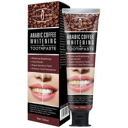 AICHUN BEAUTY Arabic Coffee Toothpaste | Fresh Breath, Whitening & Sensitive Teeth Care 100ml