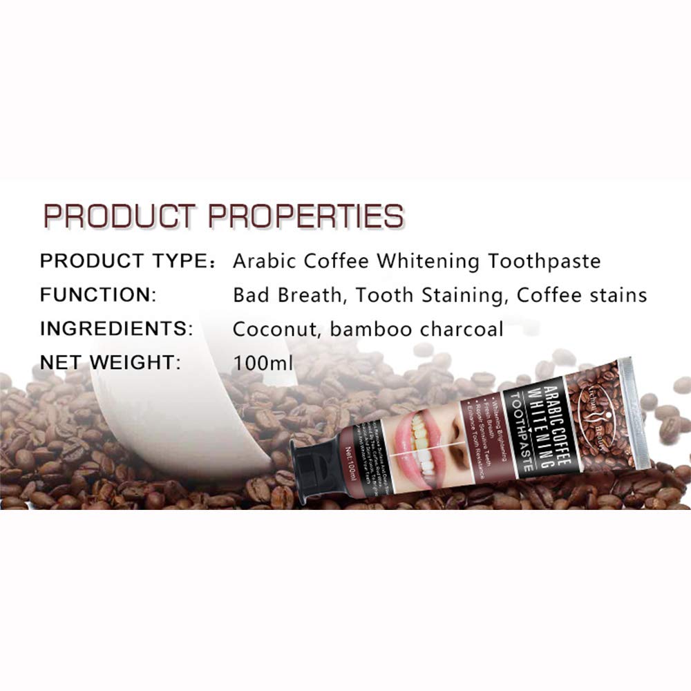 AICHUN BEAUTY Arabic Coffee Toothpaste | Fresh Breath, Whitening & Sensitive Teeth Care 100ml