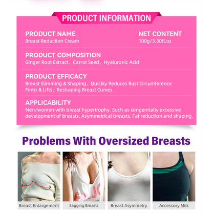 AICHUN BEAUTY Breast Reduction Cream – Slimming & Shaping, 100ml (Pack of 2)