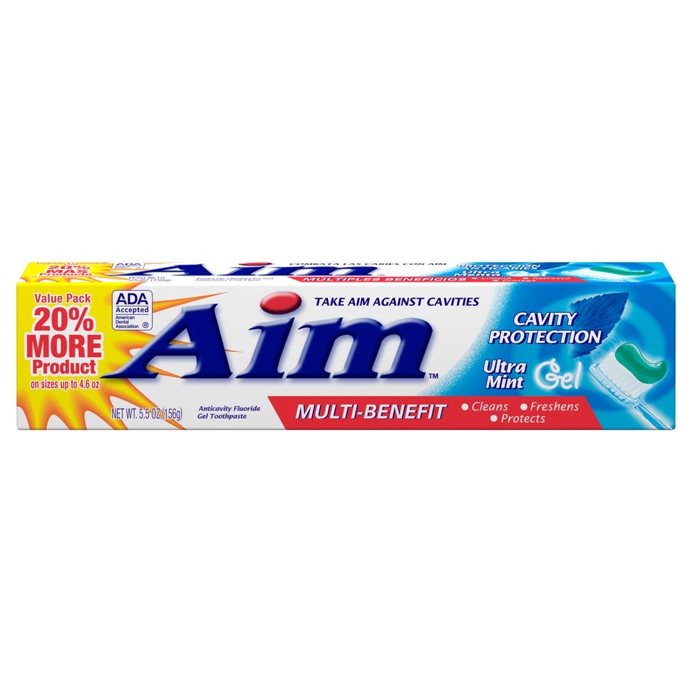 Aim Cavity Protection Mint Gel 5.5z - Pack of 6