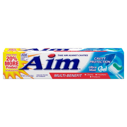 Aim Cavity Protection Mint Gel 5.5z - Pack of 6